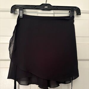 MIRELLA BLACK WRAP BALLET SKIRT